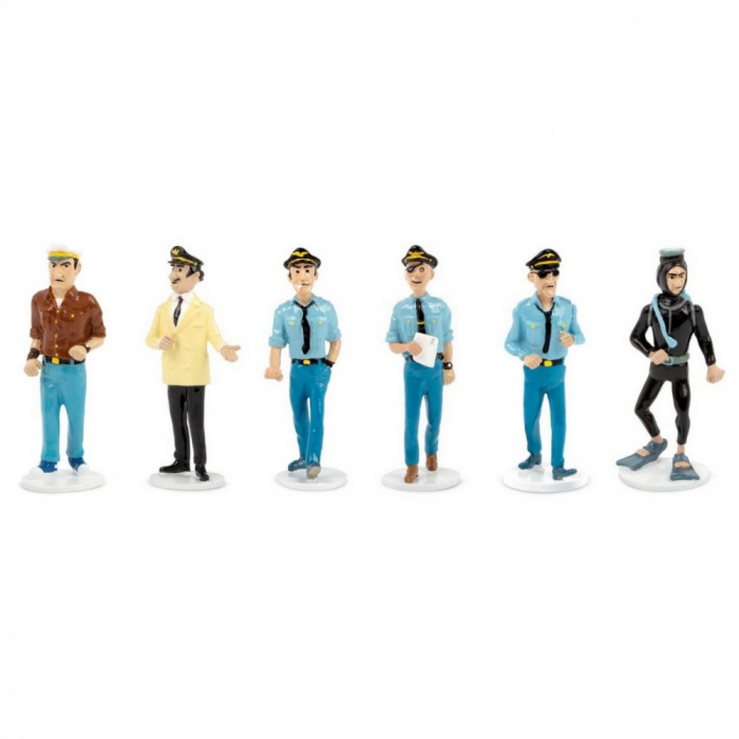 FIGURINES CARTE DE VOEUX 1972 TINTIN - Série 12