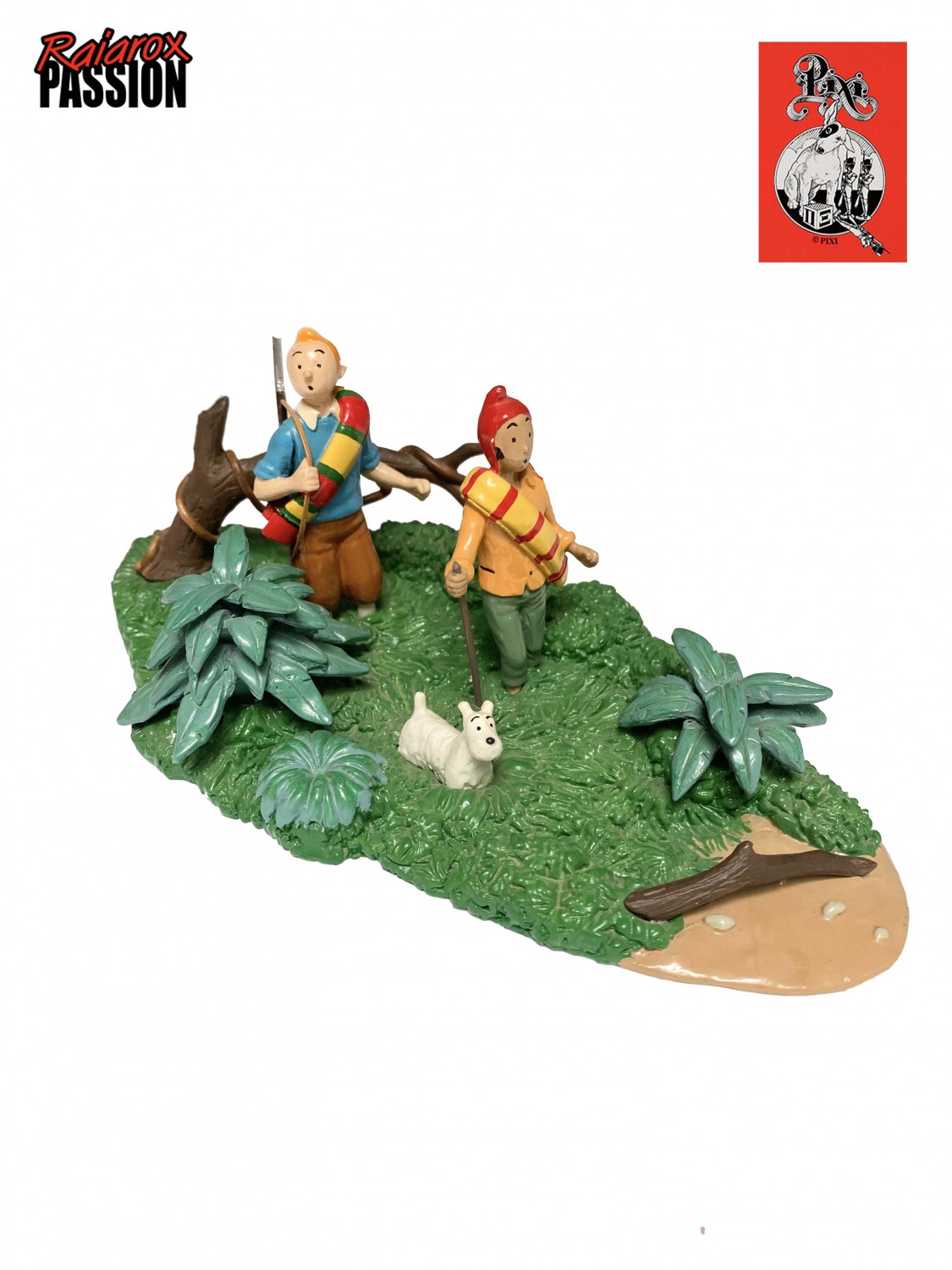 Tintin et Zorrino dans la jungle